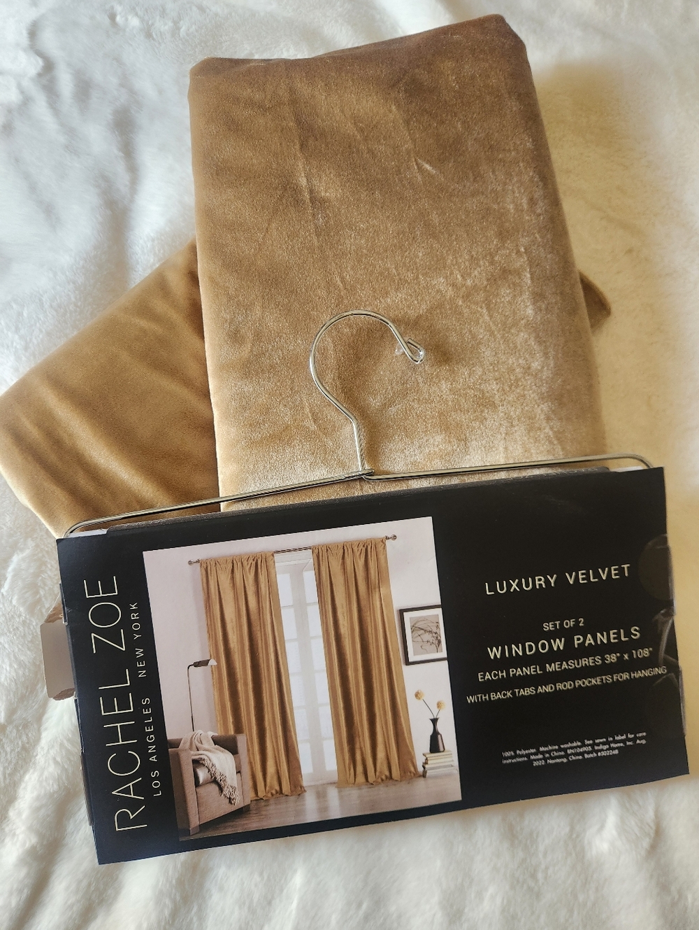 🆕️Rachel Zoe- 108" Velvet Curtains